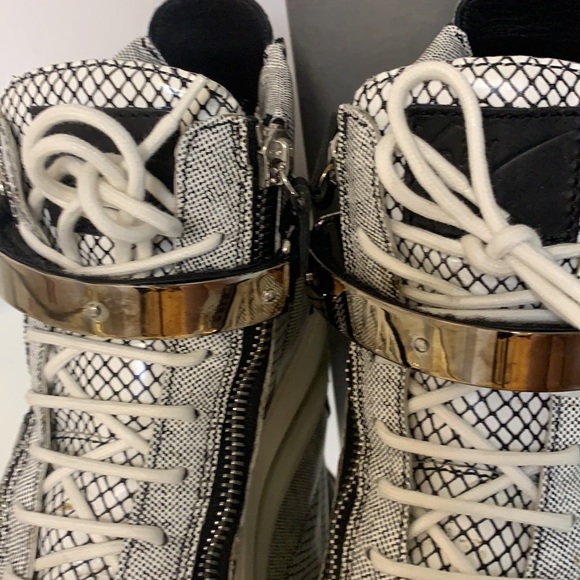 Authentic Giuseppe Zanotti Mesh-Print High-TopS - Picture 4 of 11